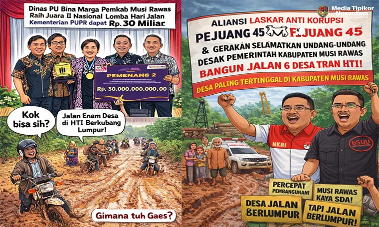 Dapat Juara 2 Nasional, Jalan di Musi Rawas Dinilai Bak 'Kubangan Kerbau'