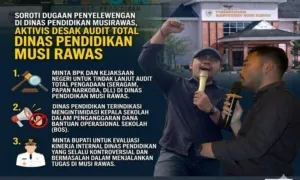 Forum Pemuda Minta BPK dan Kejaksaan Audit Pengadaan di Dinas Pendidikan Musi Rawas