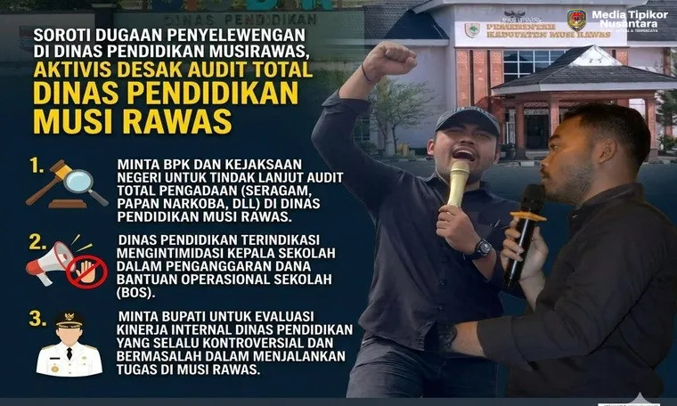 Forum Pemuda Minta BPK dan Kejaksaan Audit Pengadaan di Dinas Pendidikan Musi Rawas