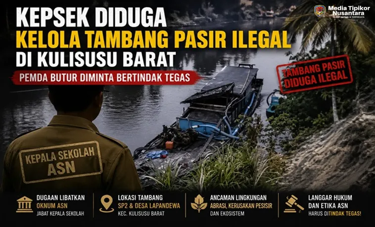 Isu Tambang Pasir di Kulisusu Barat, Keterlibatan Kepsek Jadi Sorotan