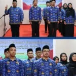 Pengambilan Sumpah /Janji PNS Dan Pelantikan Pejabat Funsional Di lingkungan Kementrian ATR/BPN Di KALTARA