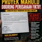 PERUSAHAAN Fiktif Borong Proyek Di MAHULU