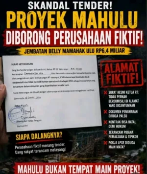 PERUSAHAAN Fiktif Borong Proyek Di MAHULU