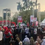Aksi Bela Palestina Di Monas Berlangsung Tertib,Polisi Utamakan Pendekatan Humanis