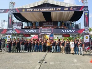 Open Drag Bike Dhira Brata Cup Championship 2026 Resmi Dibuka Di Samarinda Dalam Rangka Hari Bhayangkara Ke-80