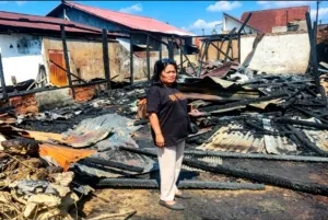 Kebakaran Melanda Tanjung Redeb,5 Rumah Ludes Terbakar, Tidak Ada Korban Jiwa