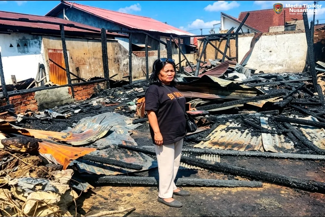 Kebakaran Melanda Tanjung Redeb,5 Rumah Ludes Terbakar, Tidak Ada Korban Jiwa