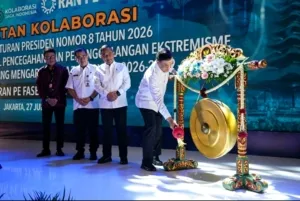 Buka Kegiatan Penguatan kolaborasi Pencegahan Dan Penanggulangan Terorisme,Menko Polkam Bacakan Gurindam Dua Belas