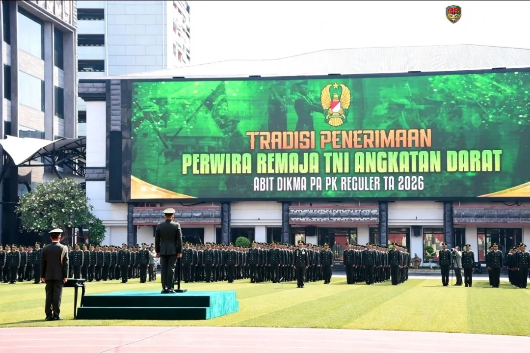 Terima 429 Perwira Remaja Dikmapa PK, Wakasad Tekankan Penguatan SDM TNI AD Hadapi Tantangan Modern