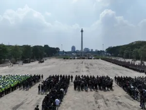 7.643 Personel Gabungan Berikan Pelayanan Pengamanan Zikir Dan Doa Kebangsaan Di Monas
