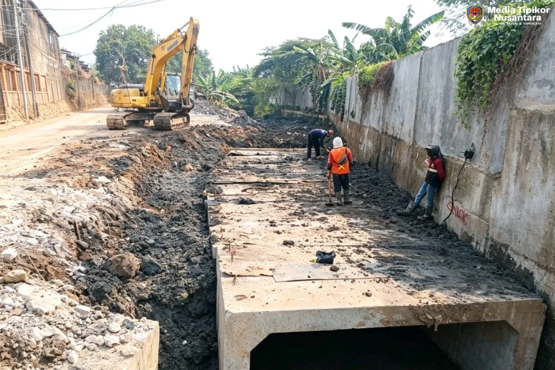 Pelebaran Jalan Tanpa Identitas Di Bantar Gebang:Tak Ada Papan Proyek,Pekerja Diabaikan Keselamatan