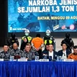 TNI AL & Tim Gabungan Gagalkan Penyeludupan Hampir 1,3 Ton Ketamin Senilai Rp 2,1 Triliunan di Perairan Kepri