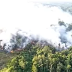 Dua Titik Kebakaran Melanda Bulungan Dalam Sehari,15 Hektar Lahan milik PT.PKN Hangus