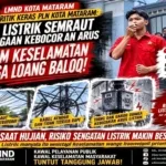 LMND Kota Mataram Kritik PLN: Kabel Semrawut dan Dugaan Kebocoran Arus di Loang Baloq Ancam Keselamatan Warga